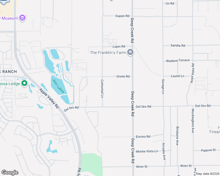 map of restaurants, bars, coffee shops, grocery stores, and more near 11425 Cottontail Lane in Apple Valley