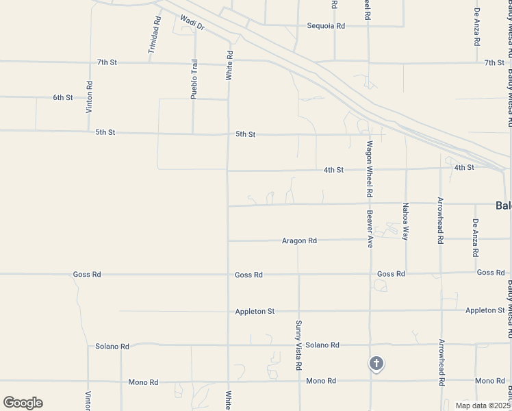 map of restaurants, bars, coffee shops, grocery stores, and more near 8966 Sunset Road in Victorville