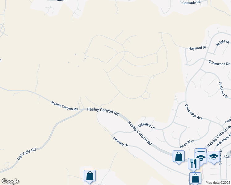map of restaurants, bars, coffee shops, grocery stores, and more near 28801 Hasley Canyon Road in Castaic