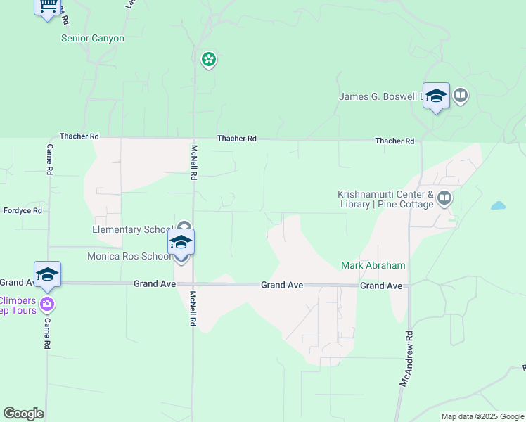map of restaurants, bars, coffee shops, grocery stores, and more near Hendrickson Road in Ventura County