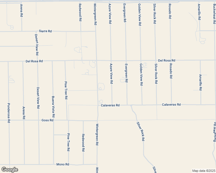 map of restaurants, bars, coffee shops, grocery stores, and more near 11524 Azure View Road in Pinon Hills