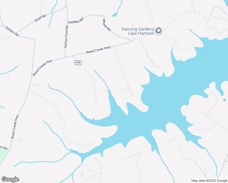 map of restaurants, bars, coffee shops, grocery stores, and more near 43 Little Buck Road in Hartwell
