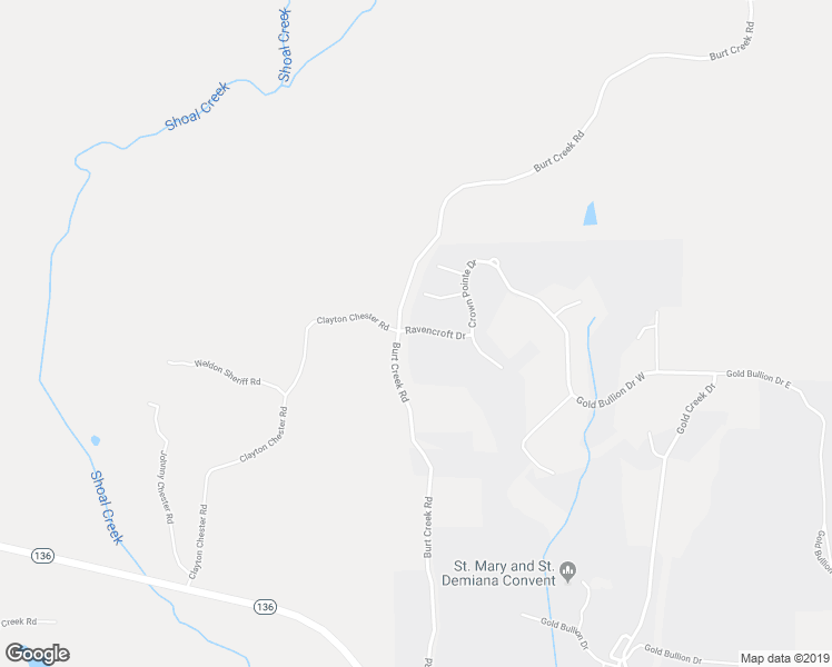 map of restaurants, bars, coffee shops, grocery stores, and more near 127 Ravencroft Drive in Dawsonville