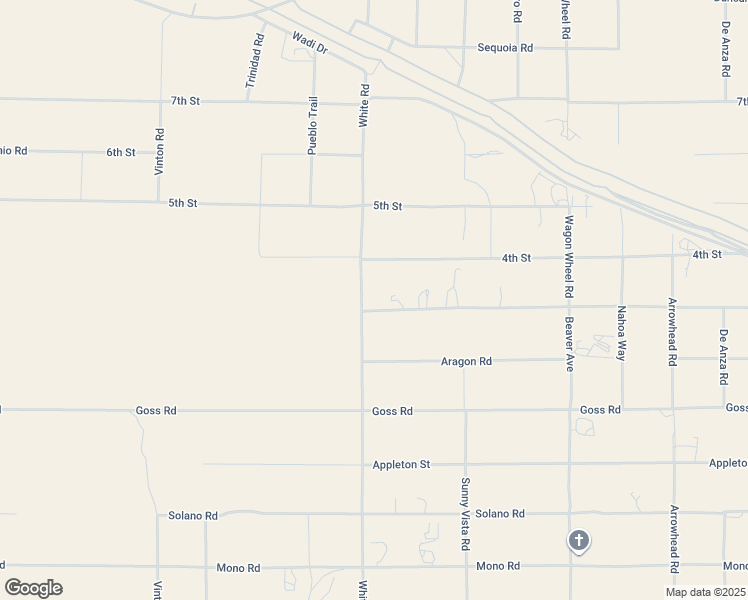 map of restaurants, bars, coffee shops, grocery stores, and more near 8966 Sunset Road in Victorville