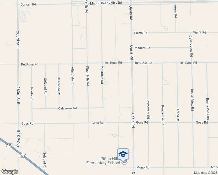 map of restaurants, bars, coffee shops, grocery stores, and more near 11533 Mountain Road in Piñon Hills