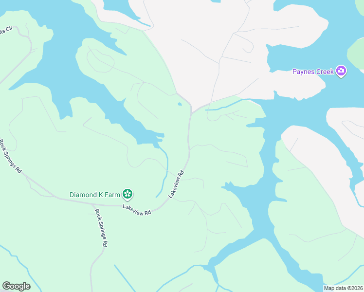 map of restaurants, bars, coffee shops, grocery stores, and more near Lakeview Road in Lavonia