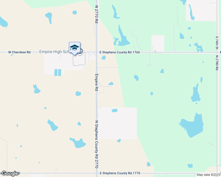 map of restaurants, bars, coffee shops, grocery stores, and more near 176288 North 2770 Road in Duncan