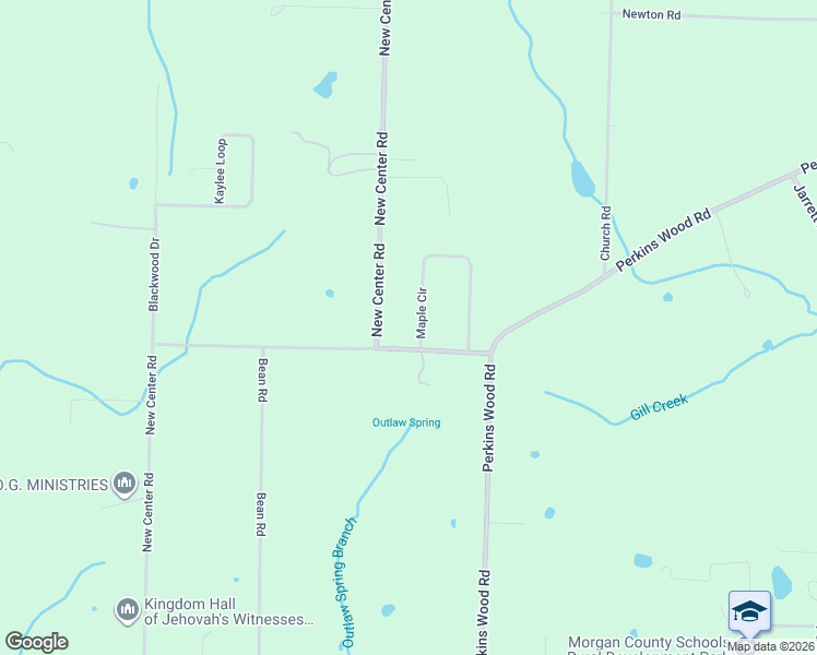 map of restaurants, bars, coffee shops, grocery stores, and more near 22 Maple Circle in Hartselle
