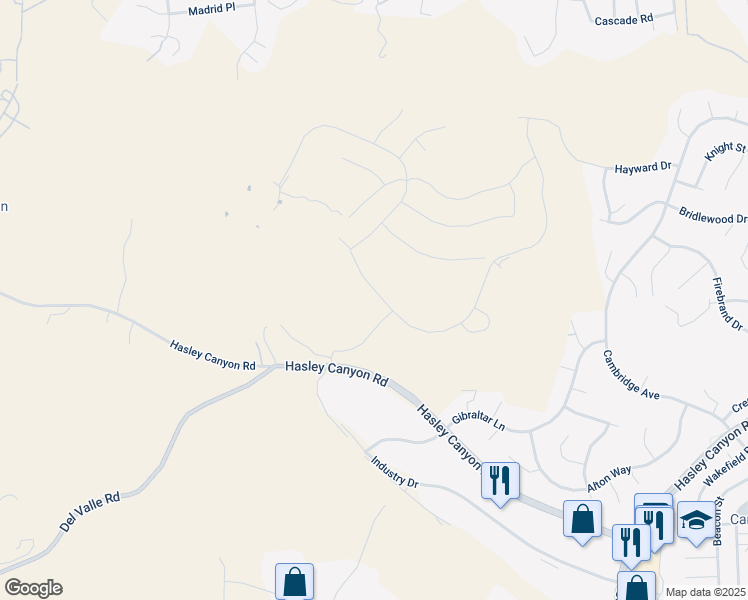 map of restaurants, bars, coffee shops, grocery stores, and more near 28726 Old Springs Road in Castaic