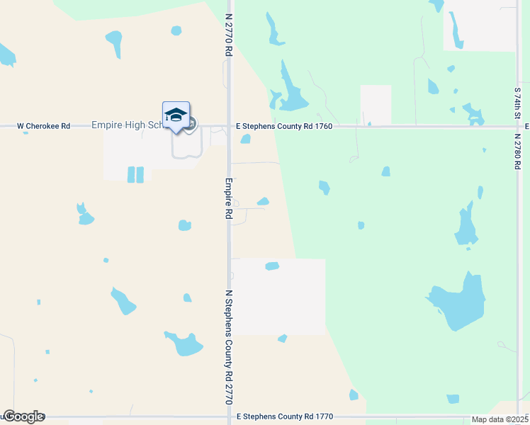 map of restaurants, bars, coffee shops, grocery stores, and more near 176288 North 2770 Road in Duncan