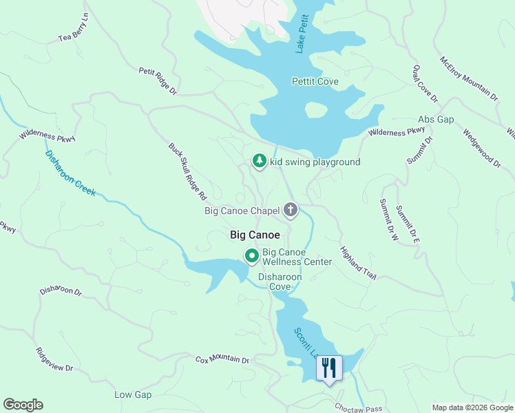 map of restaurants, bars, coffee shops, grocery stores, and more near 135 Tree Topper Lane in Jasper