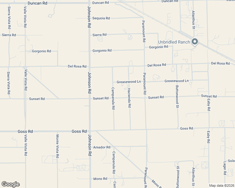 map of restaurants, bars, coffee shops, grocery stores, and more near 5132 Sunset Road in Phelan