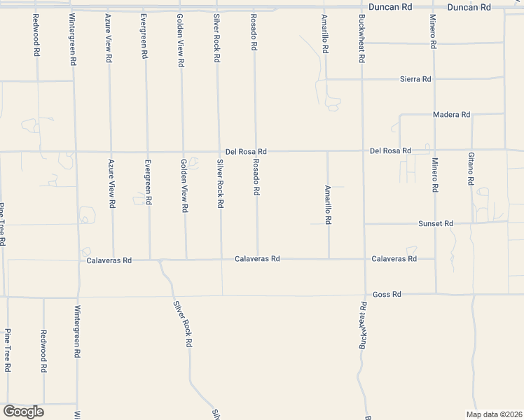 map of restaurants, bars, coffee shops, grocery stores, and more near 11535 Rosado Road in Piñon Hills