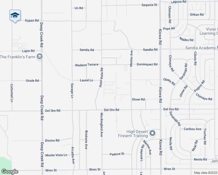 map of restaurants, bars, coffee shops, grocery stores, and more near in San Bernardino County