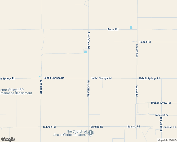 map of restaurants, bars, coffee shops, grocery stores, and more near Post Office Road in Lucerne Valley