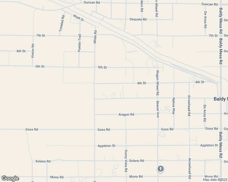 map of restaurants, bars, coffee shops, grocery stores, and more near 9024 Sunset Road in Victorville