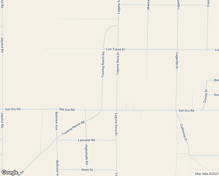 map of restaurants, bars, coffee shops, grocery stores, and more near Laguna Seca Drive in Apple Valley