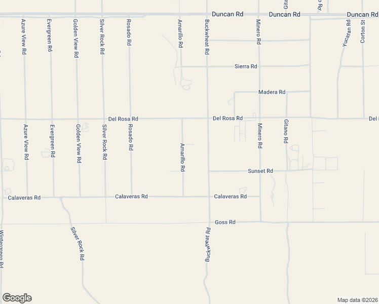 map of restaurants, bars, coffee shops, grocery stores, and more near 11625 Amarillo Road in Pinon Hills