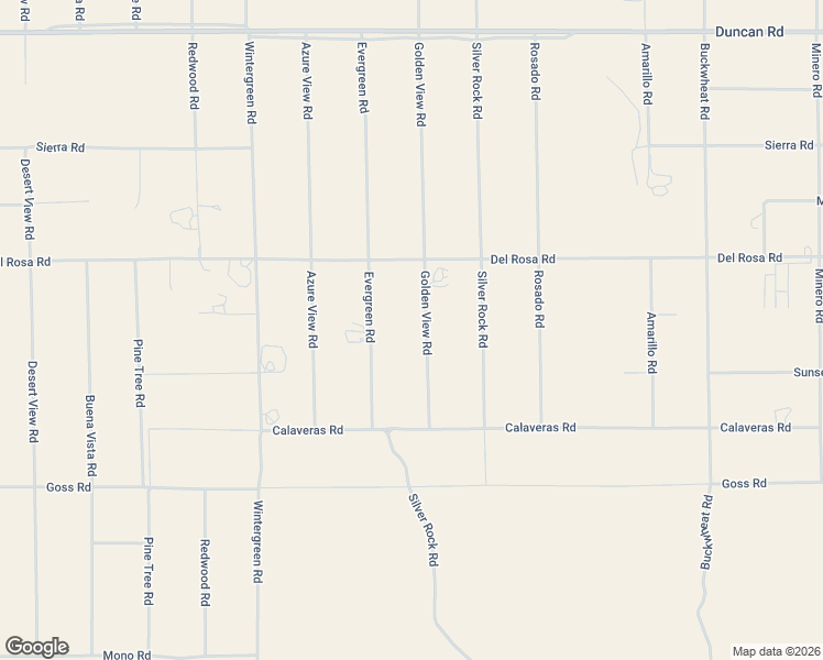 map of restaurants, bars, coffee shops, grocery stores, and more near 11624 Golden View Road in Pinon Hills