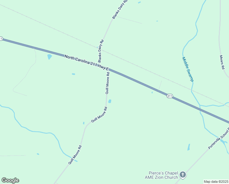 map of restaurants, bars, coffee shops, grocery stores, and more near 153 Quill Moore Road in Clarkton