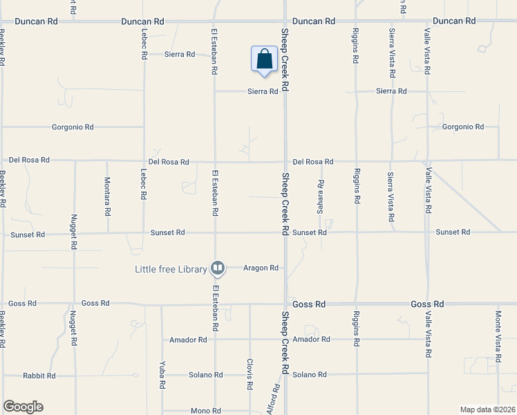 map of restaurants, bars, coffee shops, grocery stores, and more near 4039 Greasewood Lane in Phelan