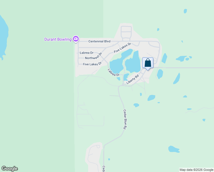 map of restaurants, bars, coffee shops, grocery stores, and more near 1889 Cobblestone Road in Sulphur