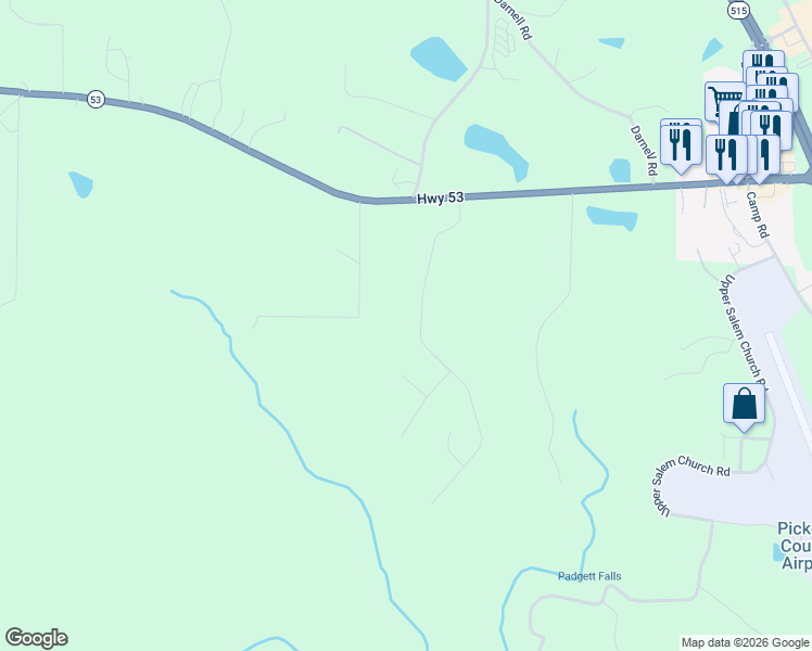 map of restaurants, bars, coffee shops, grocery stores, and more near 314 Philadelphia Drive in Jasper