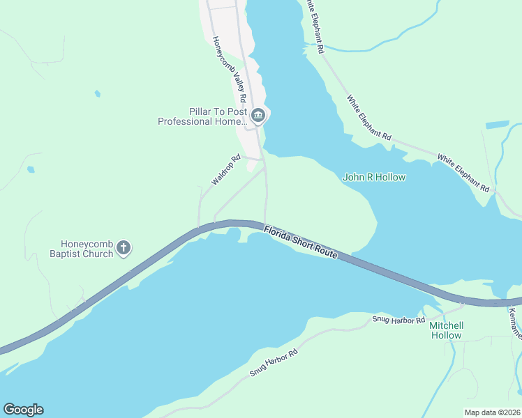 map of restaurants, bars, coffee shops, grocery stores, and more near 56 Honeycomb Road in Grant