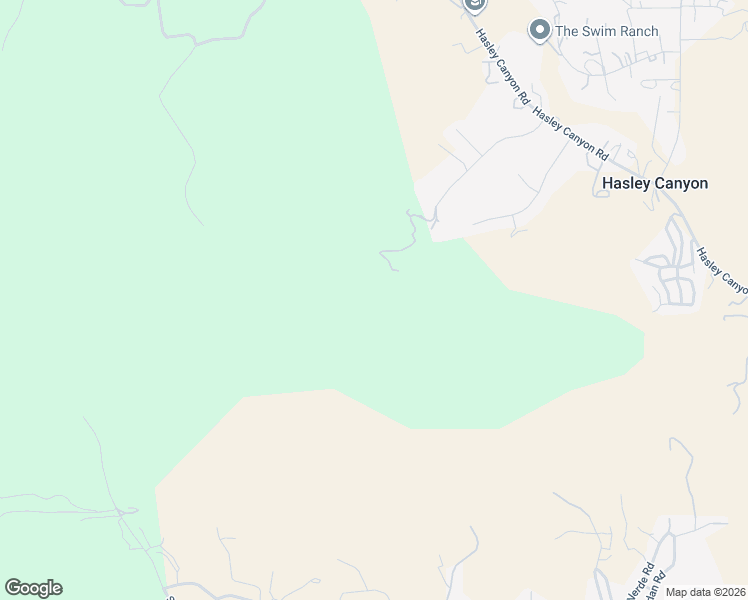 map of restaurants, bars, coffee shops, grocery stores, and more near Valley Glen Street in Hasley Canyon