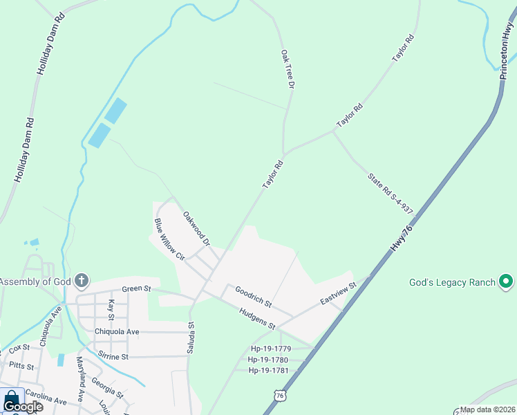 map of restaurants, bars, coffee shops, grocery stores, and more near in Honea Path