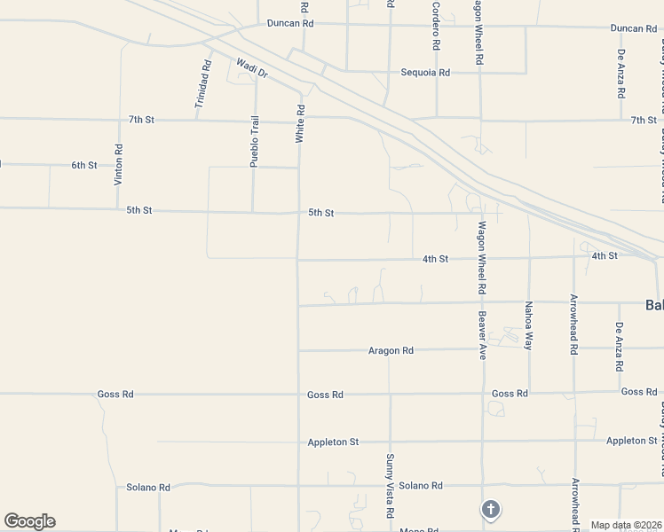 map of restaurants, bars, coffee shops, grocery stores, and more near 9020 Greasewood Lane in Phelan