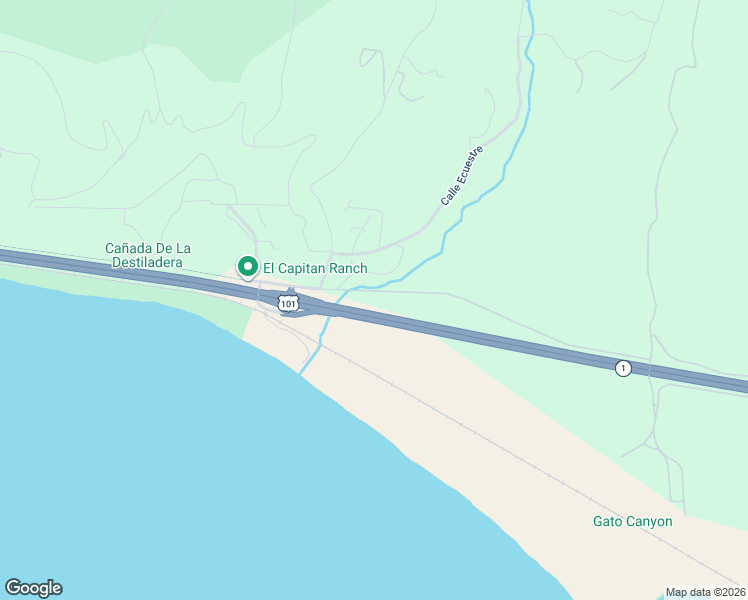 map of restaurants, bars, coffee shops, grocery stores, and more near 10800 Calle Real in Goleta