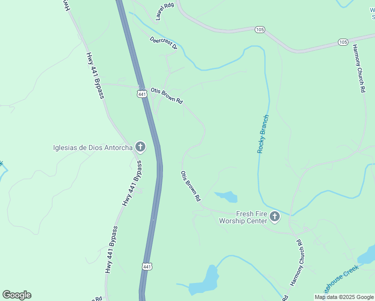 map of restaurants, bars, coffee shops, grocery stores, and more near Otis Brown Road in Banks County
