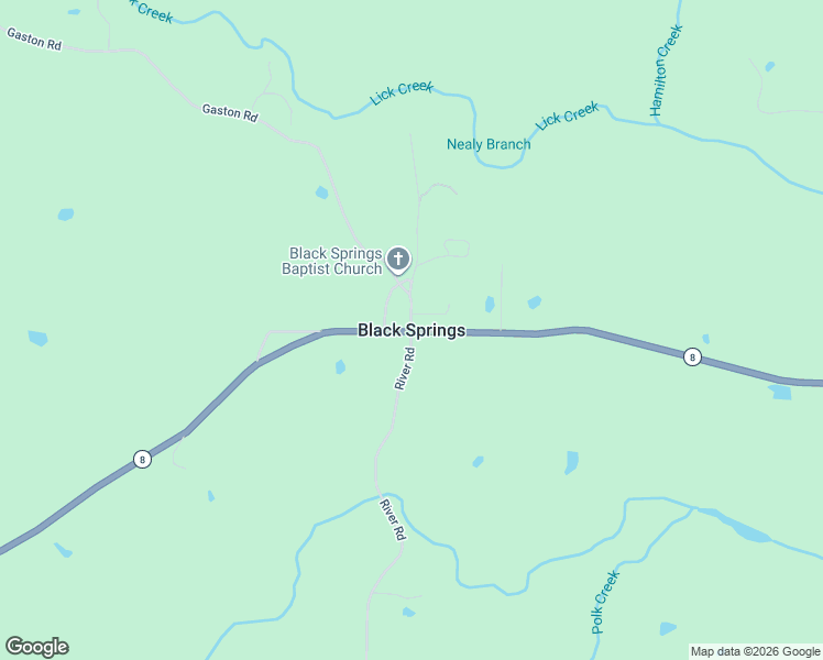 map of restaurants, bars, coffee shops, grocery stores, and more near in Black Springs