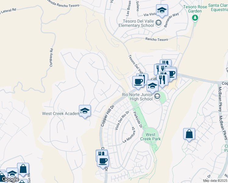 map of restaurants, bars, coffee shops, grocery stores, and more near 28855 Coal Mountain Court in Santa Clarita