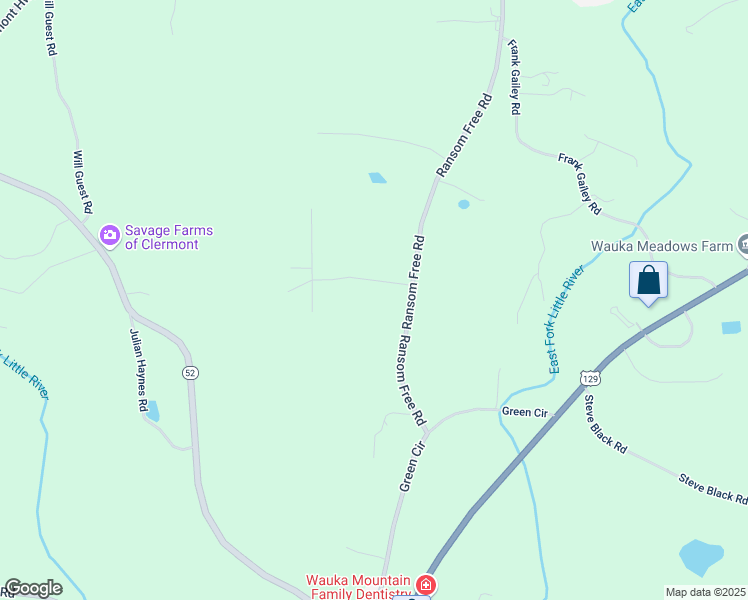 map of restaurants, bars, coffee shops, grocery stores, and more near 5611 Divine Lane in Clermont