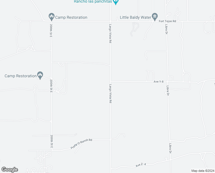 map of restaurants, bars, coffee shops, grocery stores, and more near East Avenue Y 8 in Los Angeles County