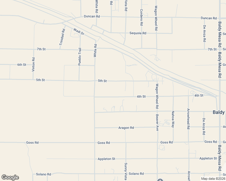 map of restaurants, bars, coffee shops, grocery stores, and more near 9020 Greasewood Lane in Phelan
