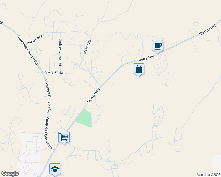 map of restaurants, bars, coffee shops, grocery stores, and more near 15840 Sierra Highway in Santa Clarita
