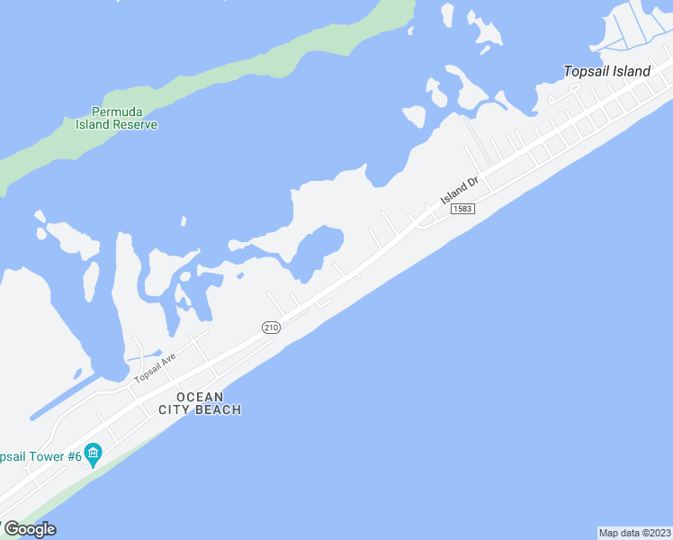 map of restaurants, bars, coffee shops, grocery stores, and more near 120 Summer Place Drive in North Topsail Beach