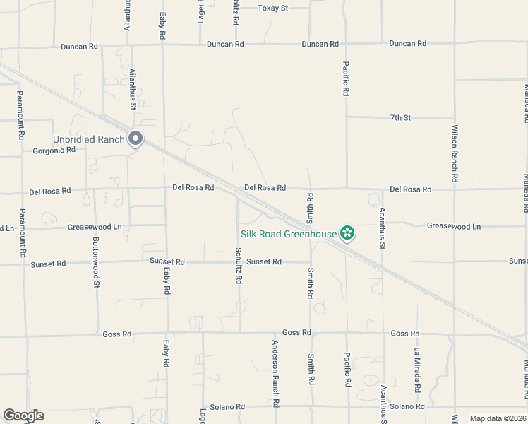map of restaurants, bars, coffee shops, grocery stores, and more near Greasewood Lane in Phelan