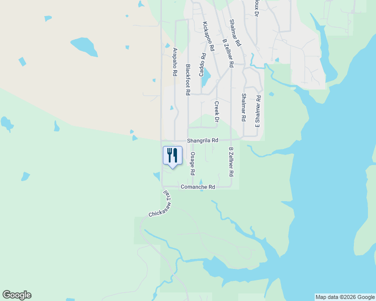 map of restaurants, bars, coffee shops, grocery stores, and more near 2989 Blackfoot Road in Sulphur
