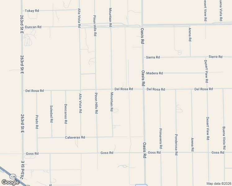 map of restaurants, bars, coffee shops, grocery stores, and more near 11671 Mountain Road in Piñon Hills