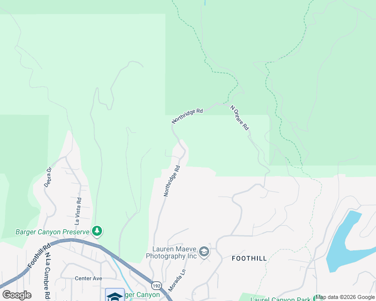 map of restaurants, bars, coffee shops, grocery stores, and more near 1250 Northridge Road in Santa Barbara