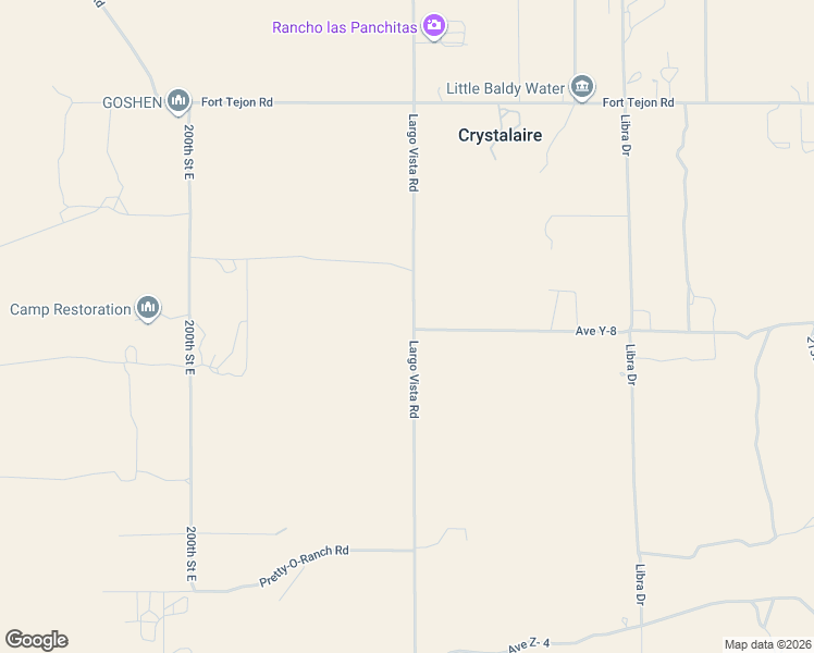 map of restaurants, bars, coffee shops, grocery stores, and more near East Avenue Y 8 in Los Angeles County