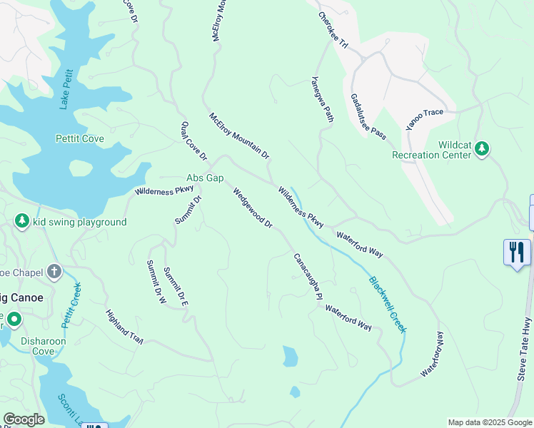 map of restaurants, bars, coffee shops, grocery stores, and more near 219 Wedgewood Drive in Jasper