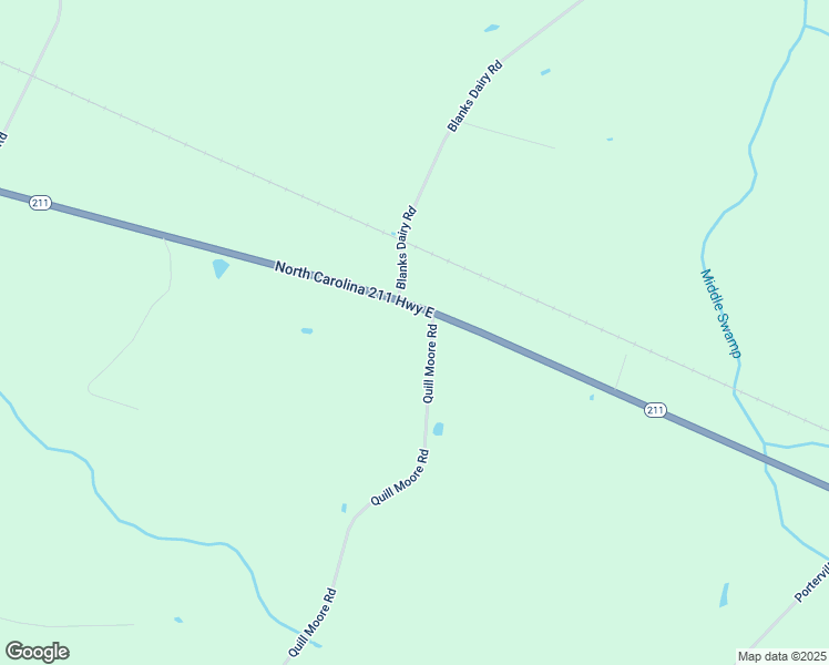 map of restaurants, bars, coffee shops, grocery stores, and more near 50 Quill Moore Road in Clarkton
