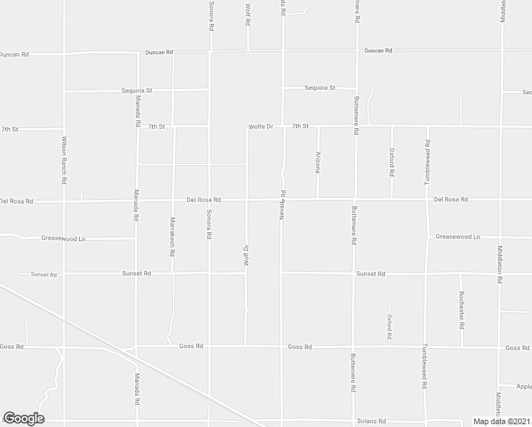 map of restaurants, bars, coffee shops, grocery stores, and more near 11670 Nevada Road in Phelan