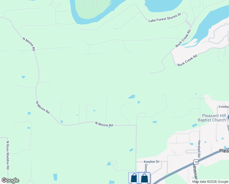 map of restaurants, bars, coffee shops, grocery stores, and more near 200 Shelly Lane in Hot Springs