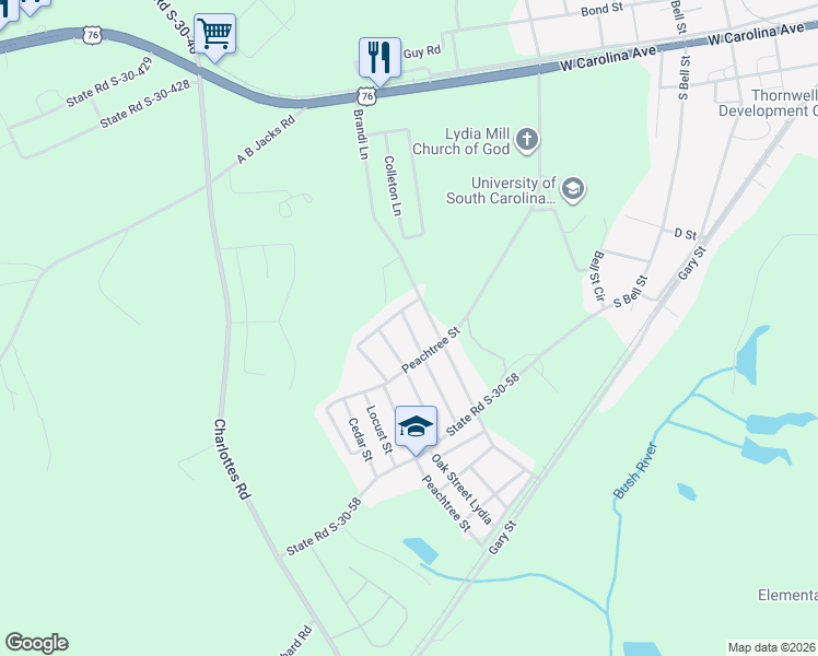 map of restaurants, bars, coffee shops, grocery stores, and more near 161 Cypress Street in Clinton